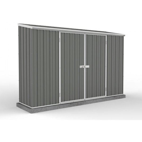 Absco Colorbond Double Door Skillion Garden Shed Large Garden Sheds  3.00m x 0.78m x 1.95m 30082SK 